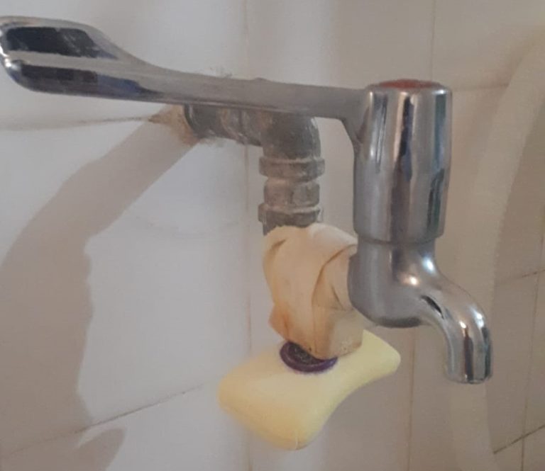 Soap attached to the tap